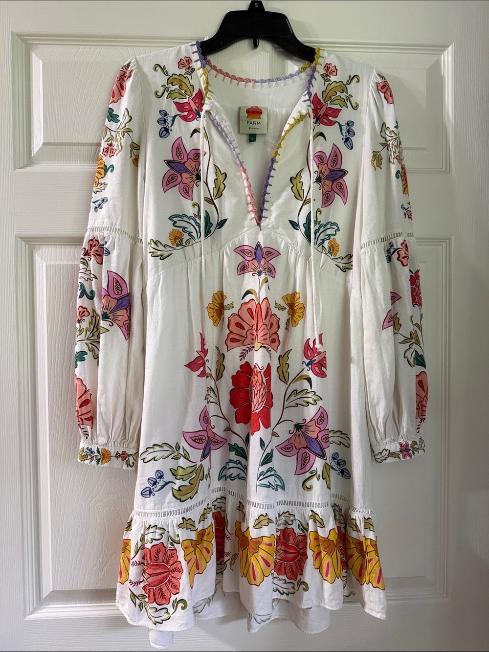 Farm Rio Floral Insects Mini Dress